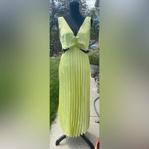 Beautiful lime green silky dress